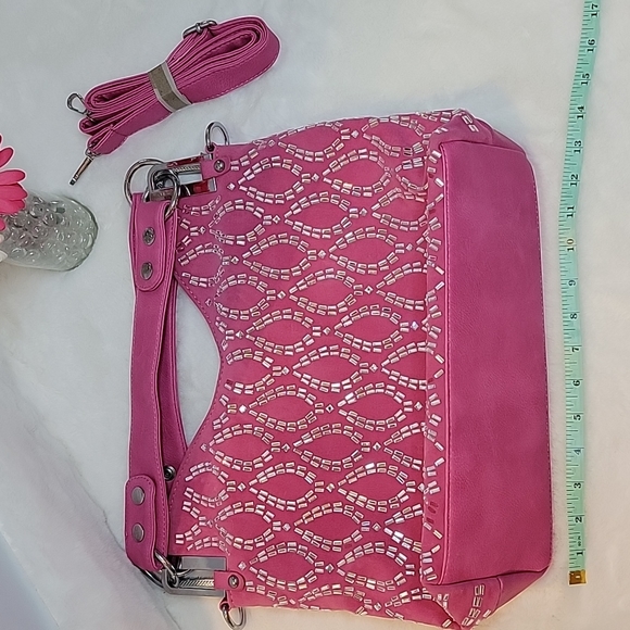 Pink Sparkly Unique Boutique Bag Fun Fashion - Picture 6 of 8